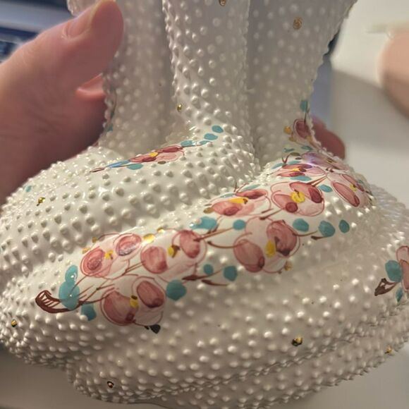 Vintage Italian Hand-painted Floral Vase - Picture 3 of 5